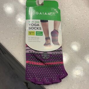 GAIAM Purple and Pink Yoga Socks for Men